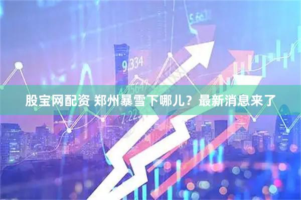 股宝网配资 郑州暴雪下哪儿？最新消息来了